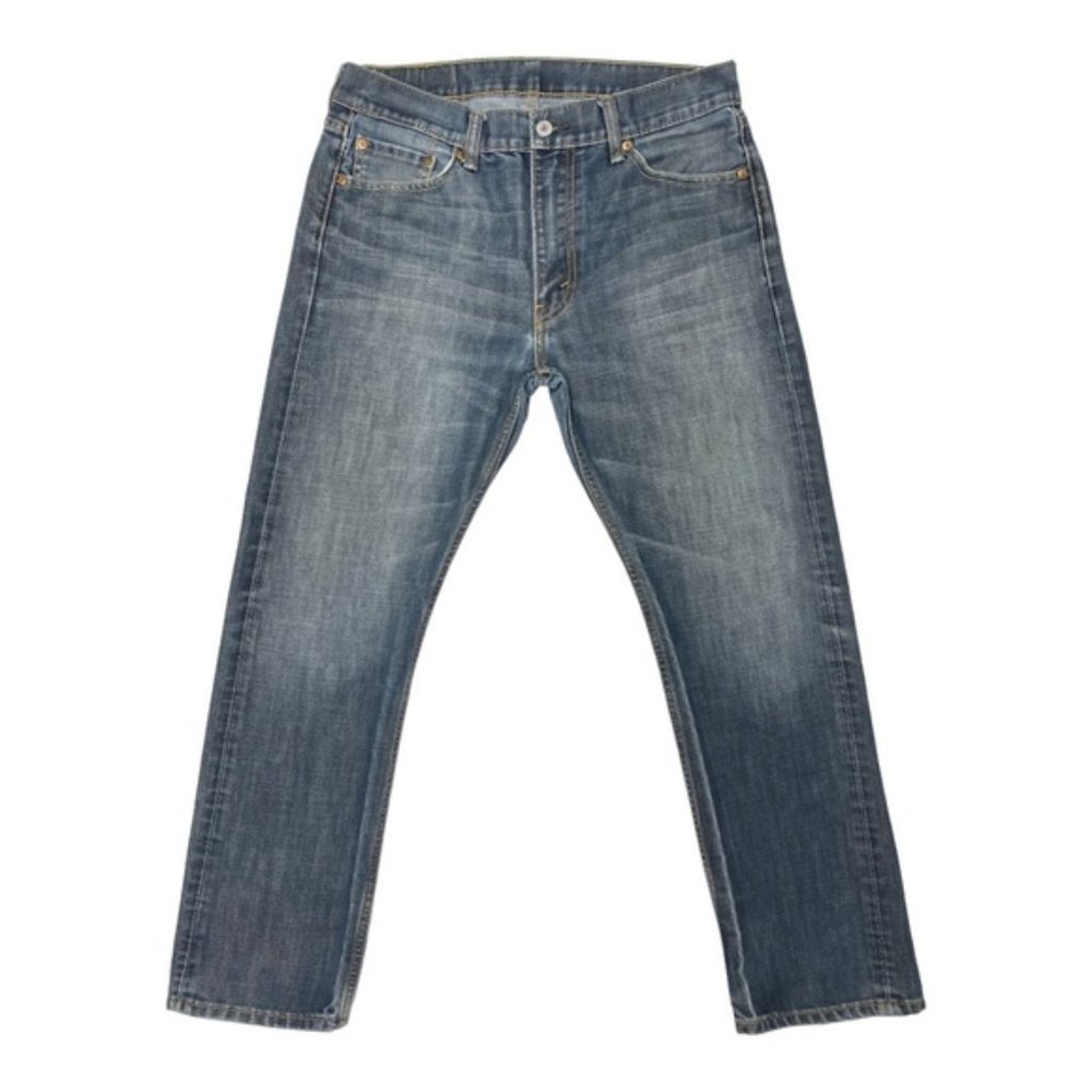 Levi’s 513 Jeans Slim Straight Stretch Blue Denim Dark Wash Men’s Size 33x30